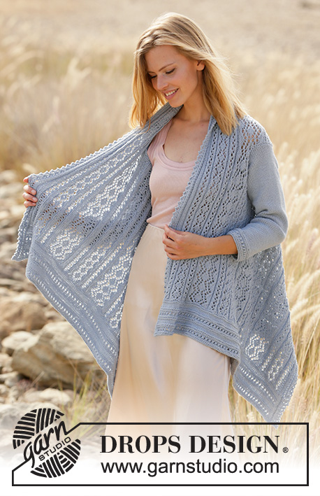 Кардиган River Ripples от DROPS Design Кардиган River Ripples от DROPS Design фото