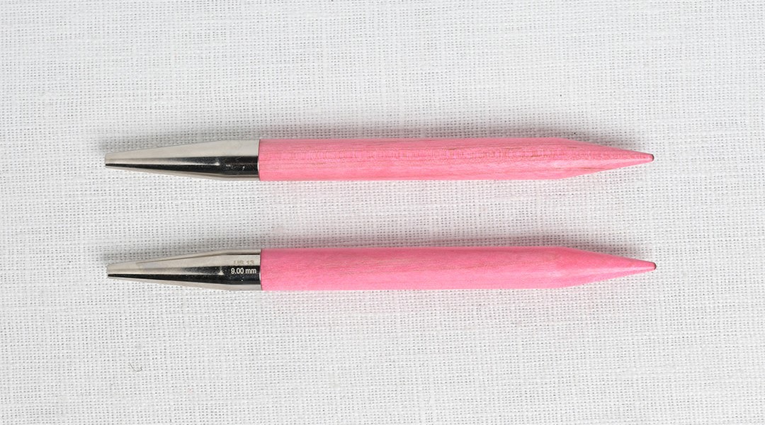 Съемные укороченные спицы Lykke BLUSH 3,5" (9см), размер US 8 (5 мм) фото