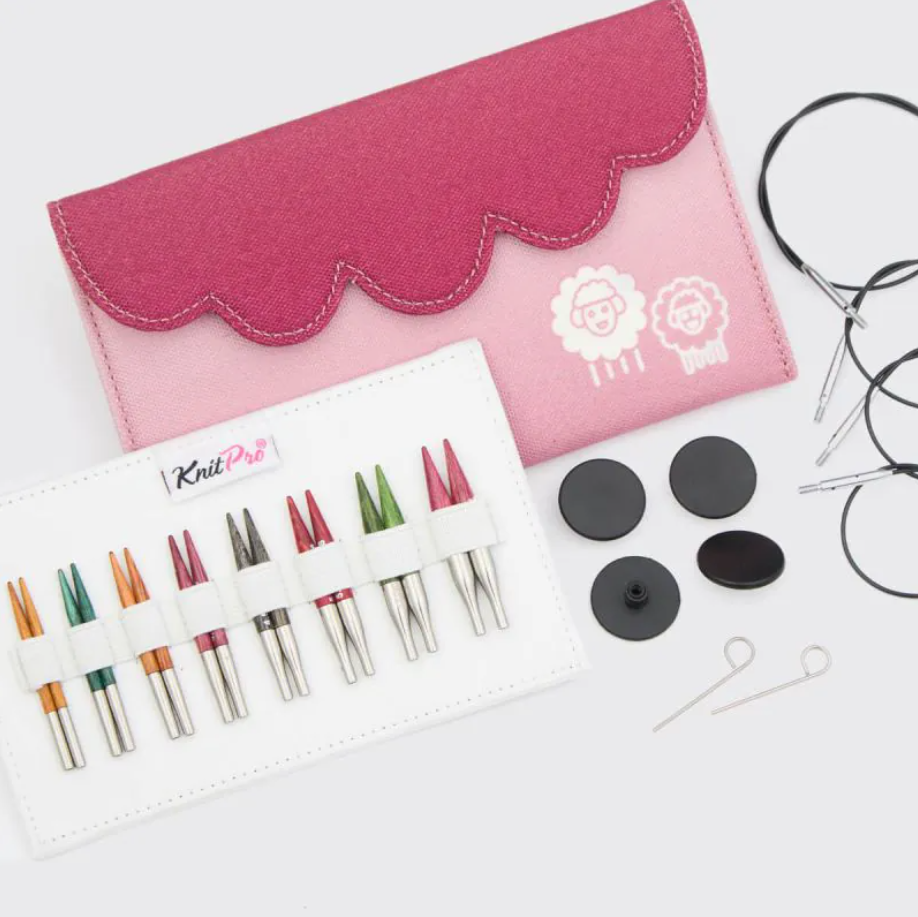 Набор съемных ультракоротких деревянных спиц длиной 5 см KnitPro Dreamz mini. Арт. 200631 фото