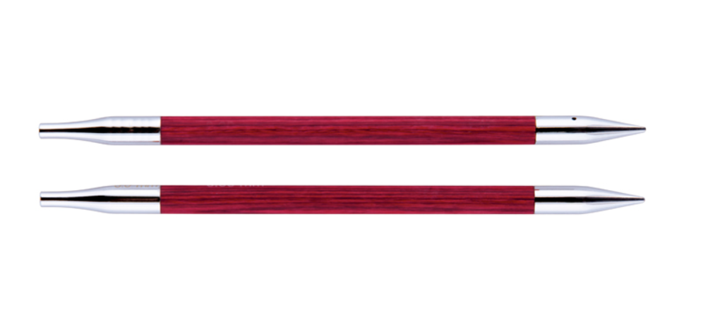 Съемные деревянные спицы без лески KnitPro Royale, 2 шт, стандартной длины, 7 мм. Арт.29261 фото
