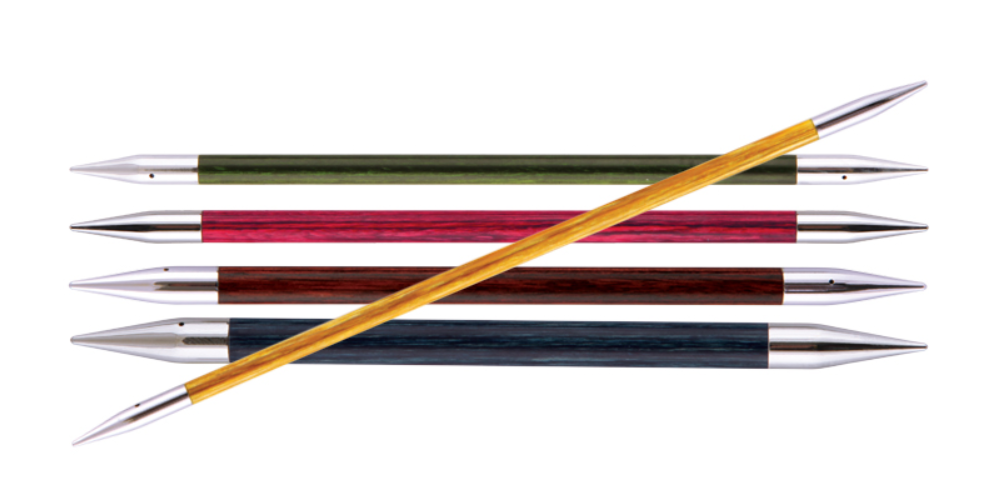 Чулочные деревянные спицы Royale Knit Pro, длина 15 см, 8 мм. Арт.29016 фото