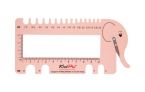 Линейка для определения номера спиц и крючков, с резаком нити KnitPro, Blush. Арт.10994 фото