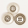 Пуговица Drops металл Round (silver) (20mm) #533 фото