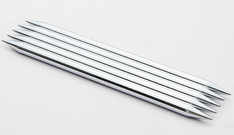 Чулочные металлические спицы Knitter's Pride Nova Platina, длина спицы 12 см (5'') фото