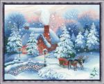 Набор для вышивания RIOLIS PREMIUM «Накануне Рождества» (100/041) 45х35см фото